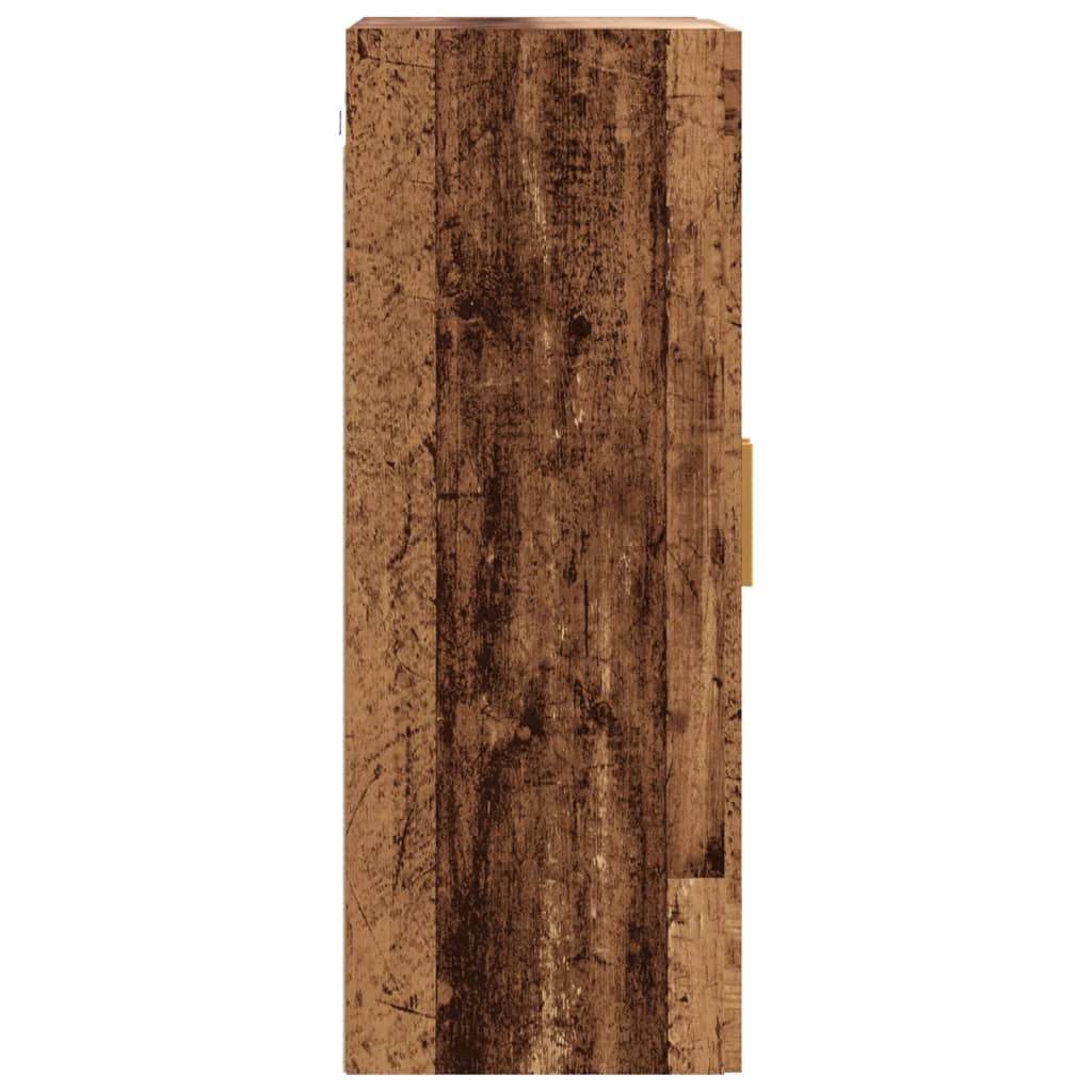Hengende veggskap gammelt tre 69,5x34x90 cm