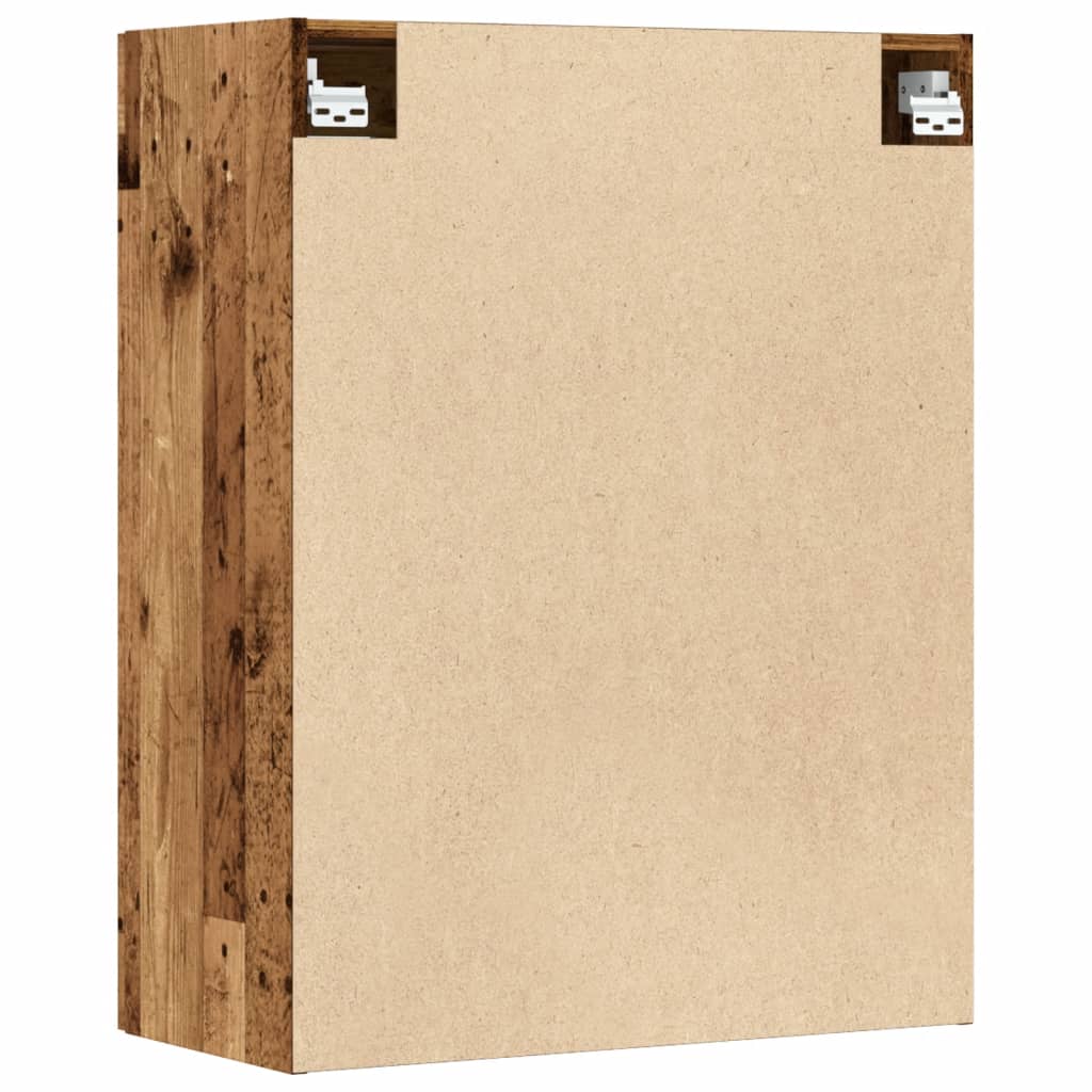Hengende veggskap gammelt tre 69,5x34x90 cm