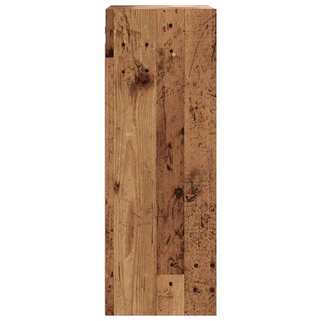 Hengende veggskap gammelt tre 69,5x32,5x90 cm