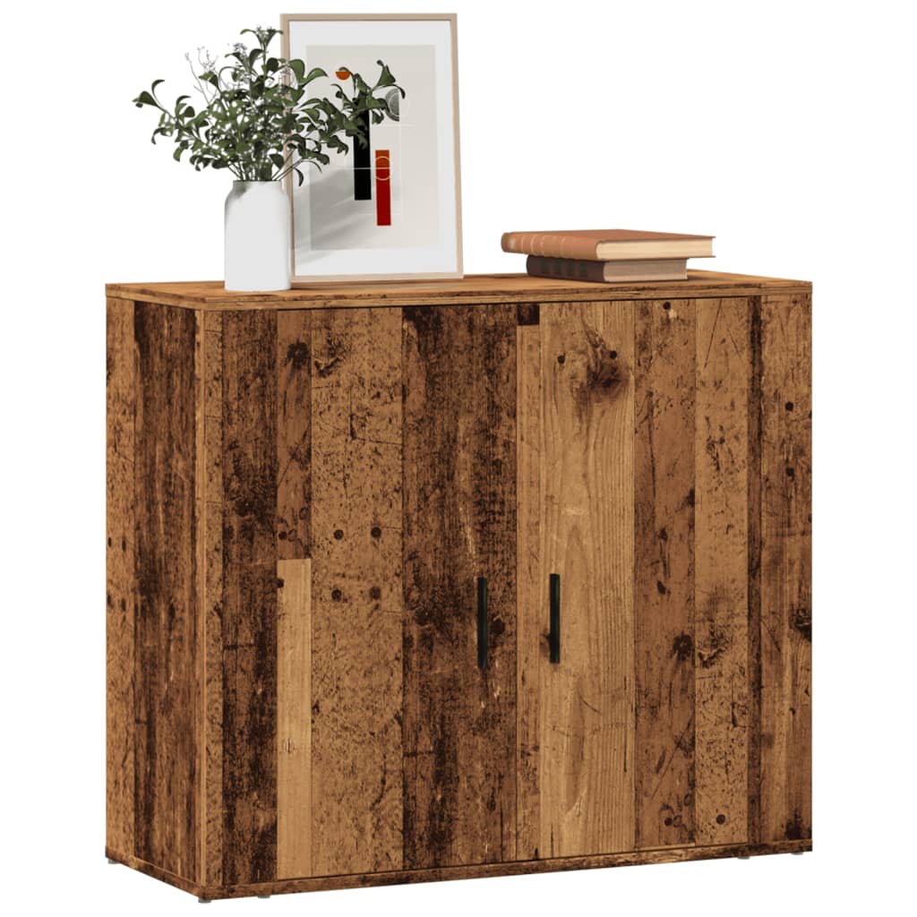 Skjenk gammelt tre 80x33x70 cm konstruert tre