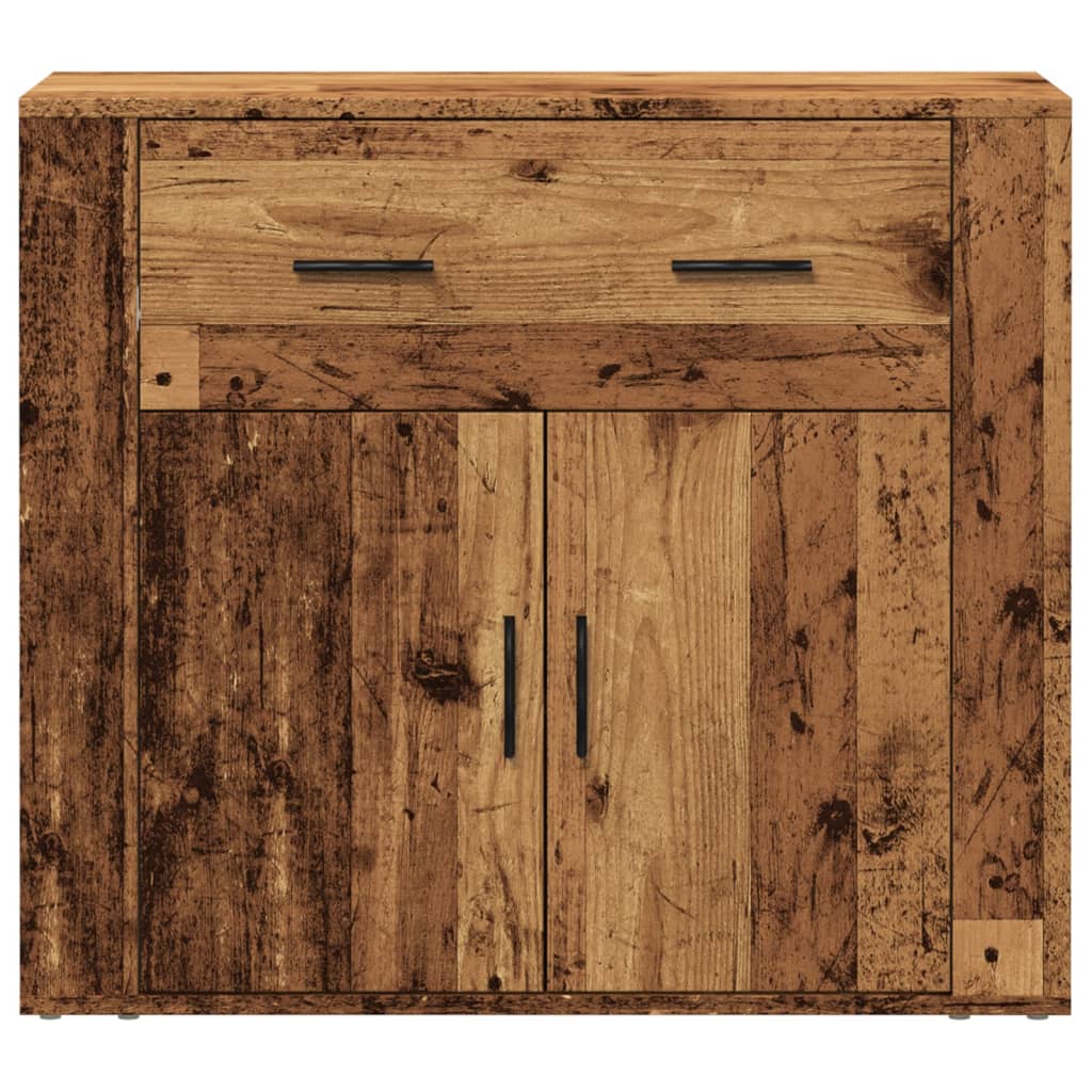 Skjenk gammelt tre 80x33x70 cm konstruert tre