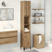 Baderomsskap artisan eik 30x30x190 cm konstruert tre