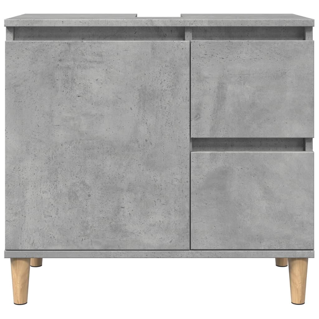 Servantskap betonggrå 65x33x60 cm konstruert tre