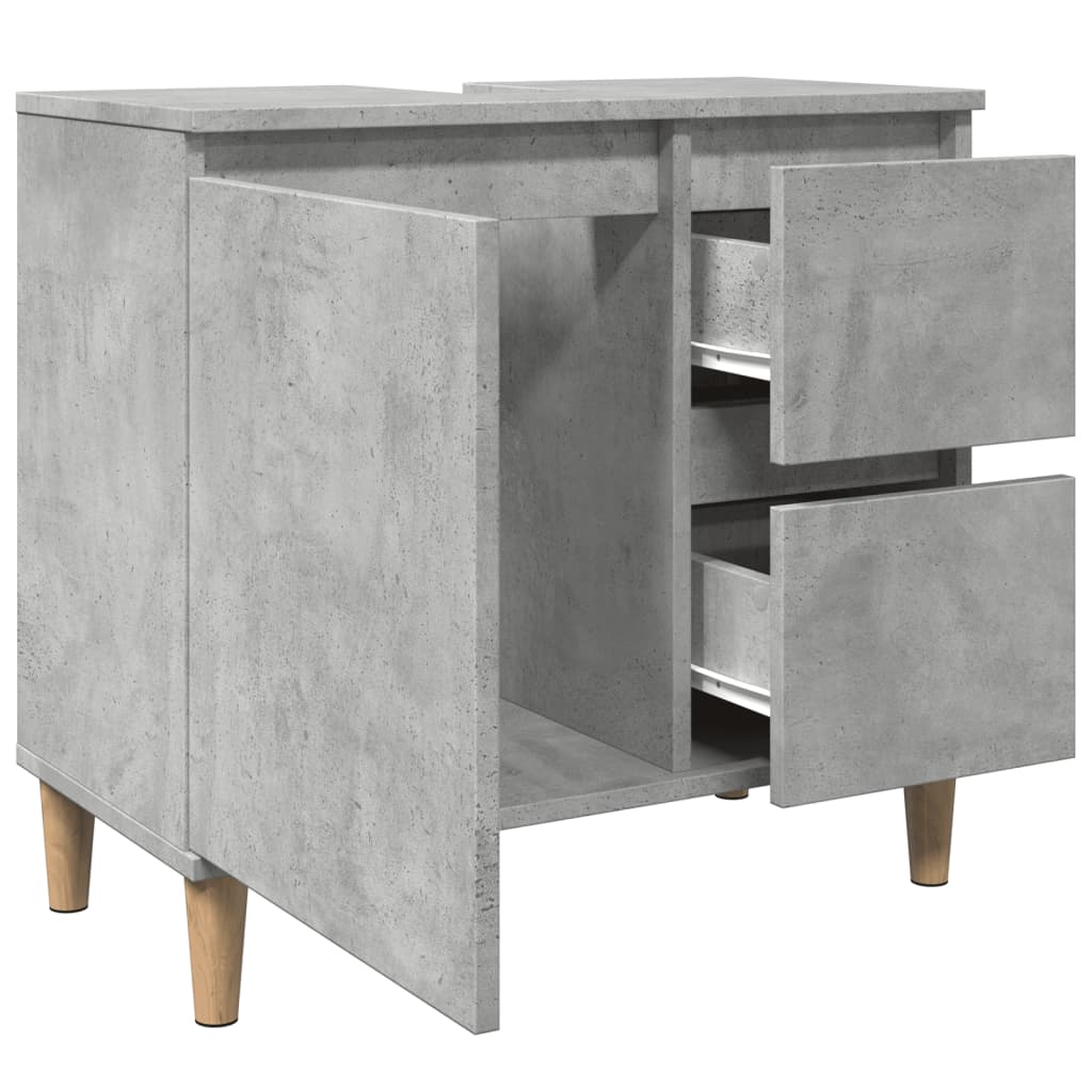 Servantskap betonggrå 65x33x60 cm konstruert tre