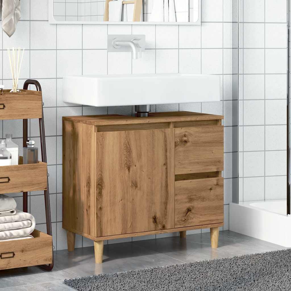 Servantskap artisan eik 65x33x60 cm konstruert tre