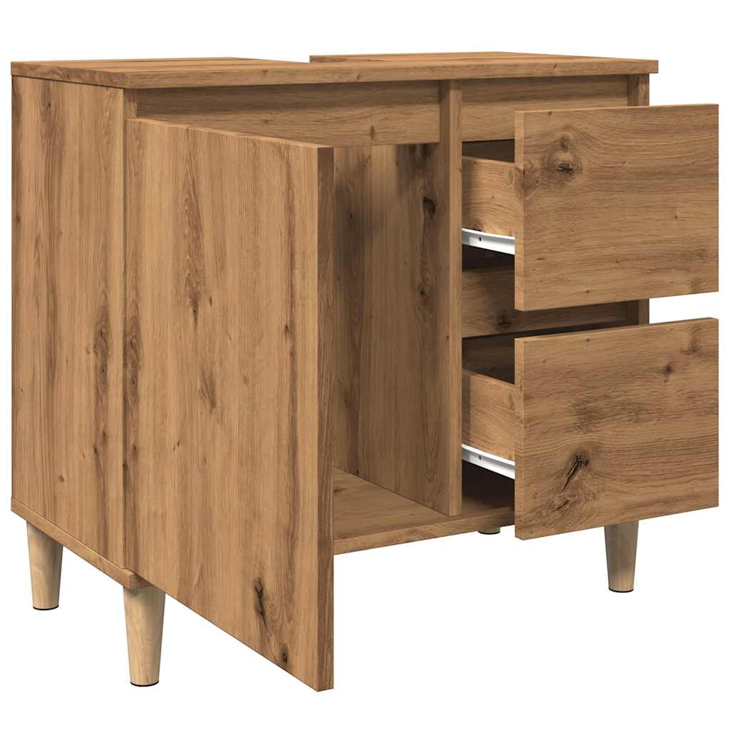 Servantskap artisan eik 65x33x60 cm konstruert tre