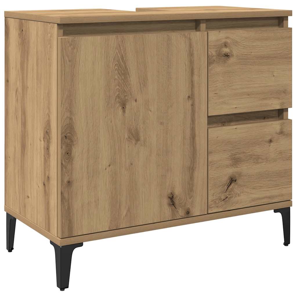 Servantskap artisan eik 65x33x60 cm konstruert tre vidaXL