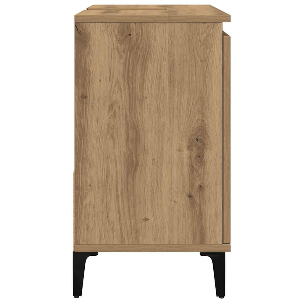 Servantskap artisan eik 65x33x60 cm konstruert tre vidaXL
