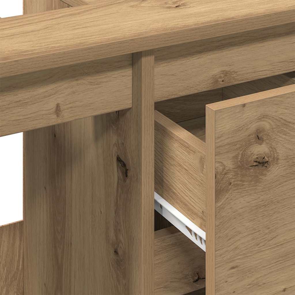 Servantskap artisan eik 65x33x60 cm konstruert tre vidaXL
