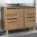 Servantskap artisan eik 80x33x60 cm konstruert tre