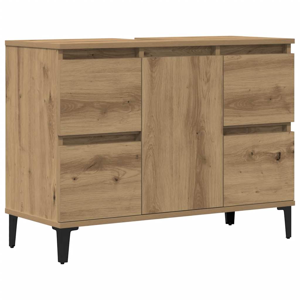 Servantskap artisan eik 80x33x60 cm konstruert tre