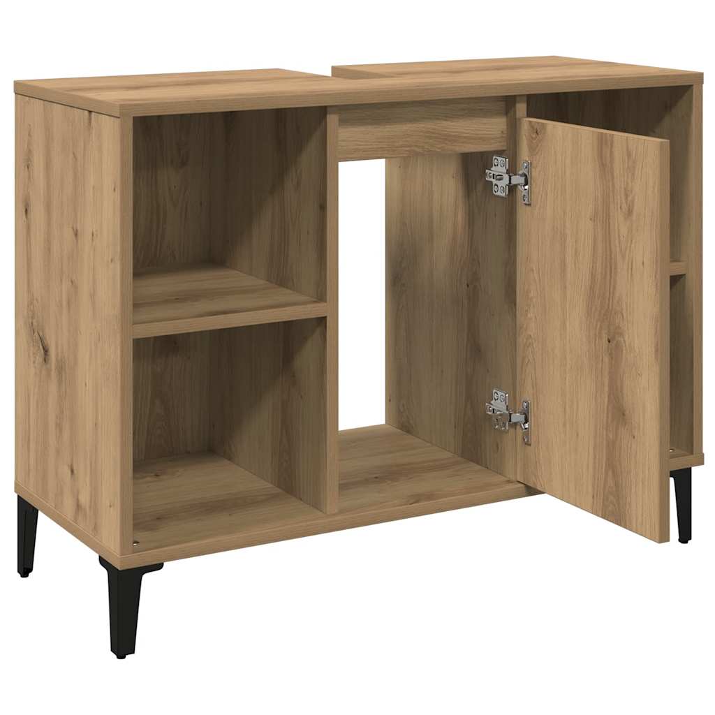 Servantskap artisan eik 80x33x60 cm konstruert tre