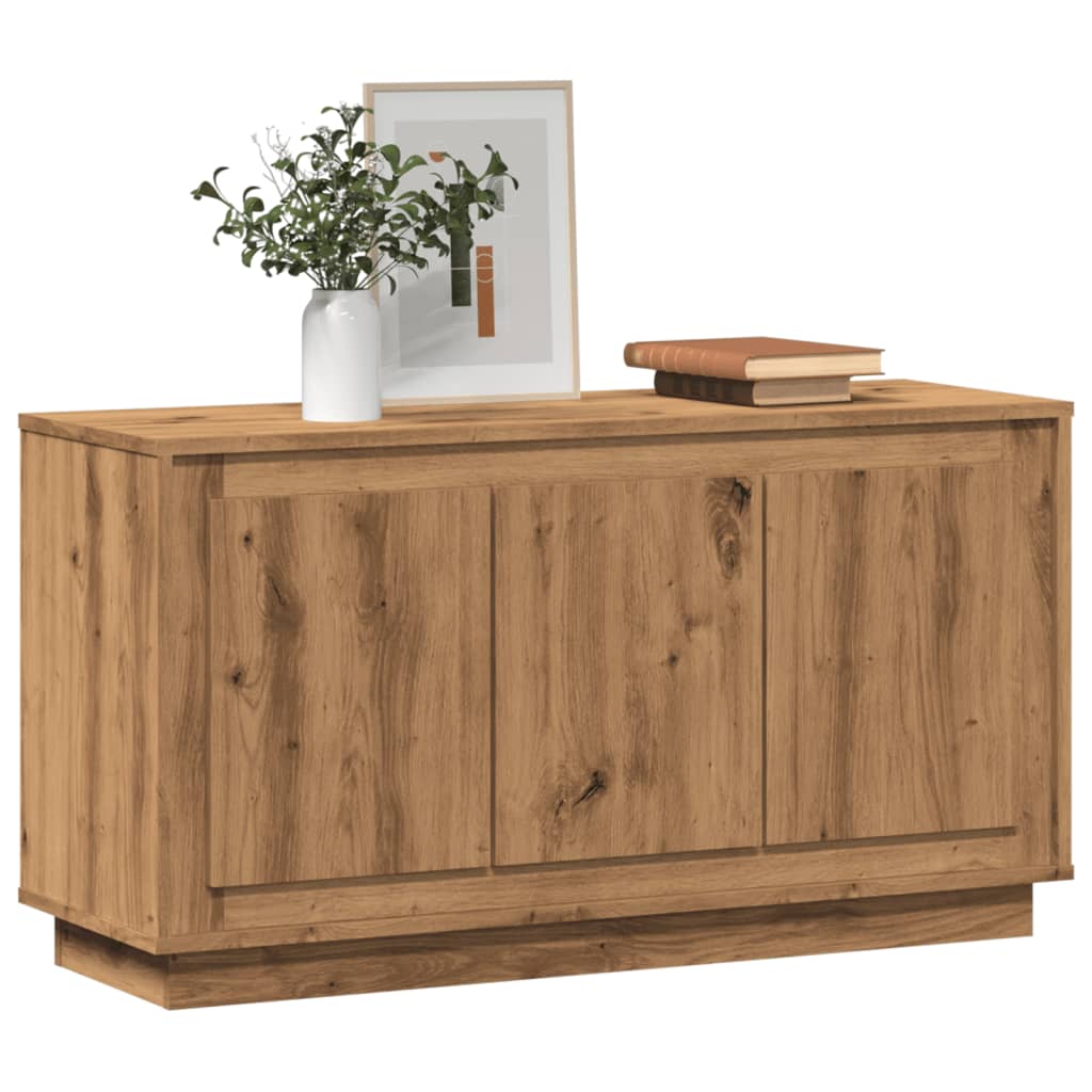 Skjenk håndverkseik 102x35x55 cm konstruert tre