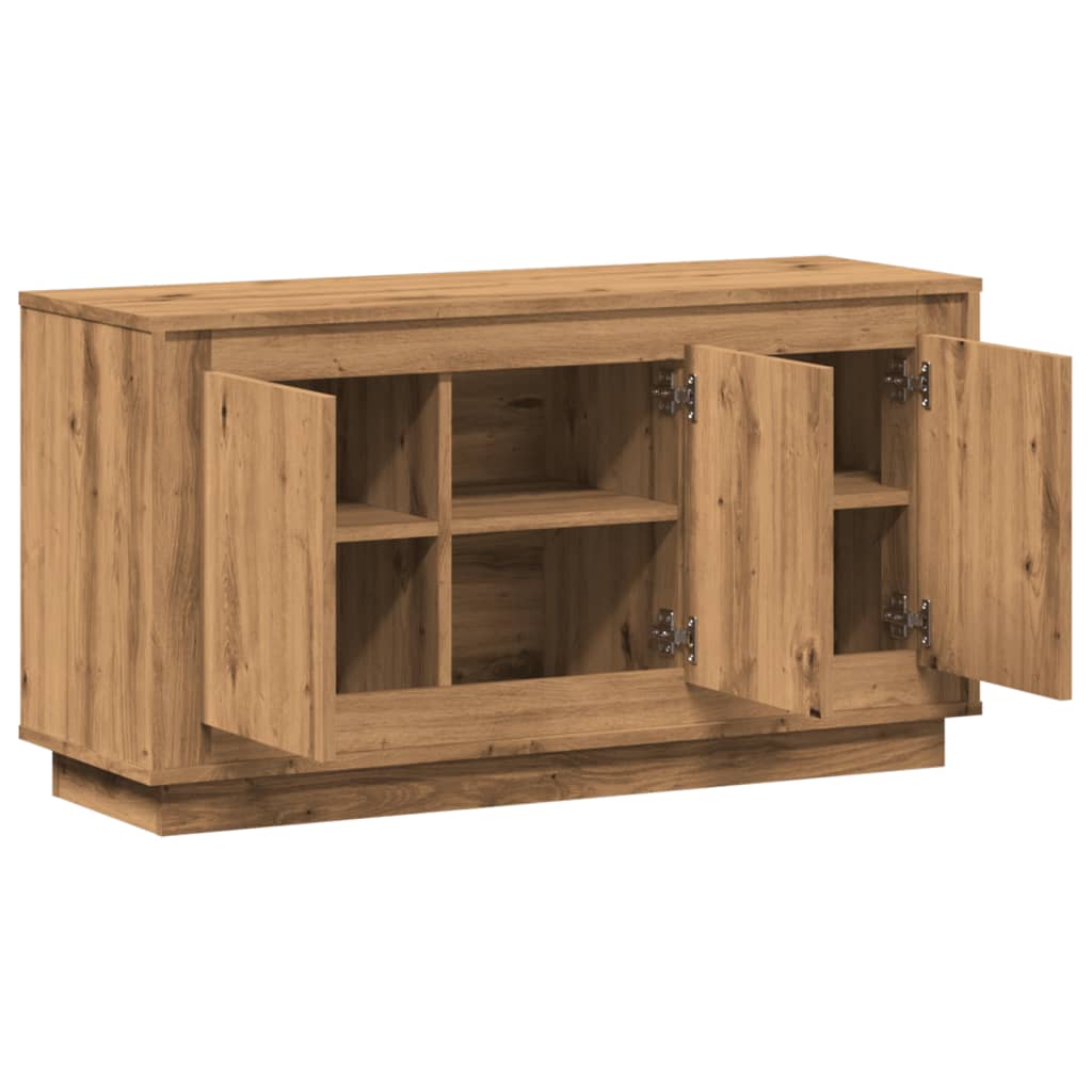 Skjenk håndverkseik 102x35x55 cm konstruert tre