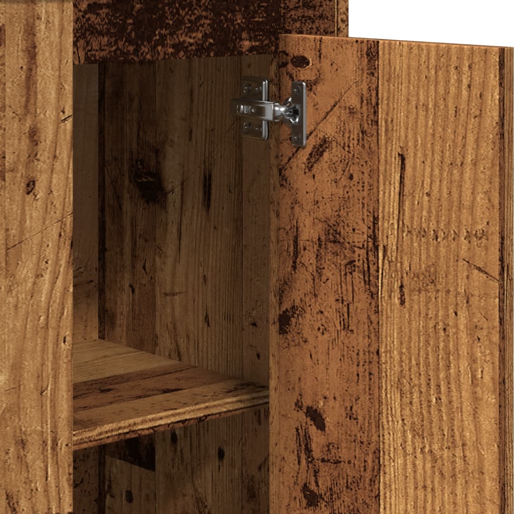 Highboard gammelt tre 36x35,5x103,5 cm konstruert tre