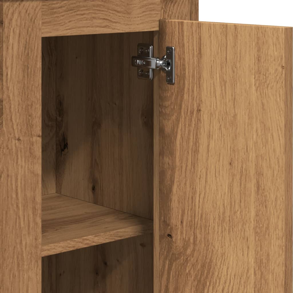 Highboard artisan eik 36x35,5x103,5 cm konstruert tre