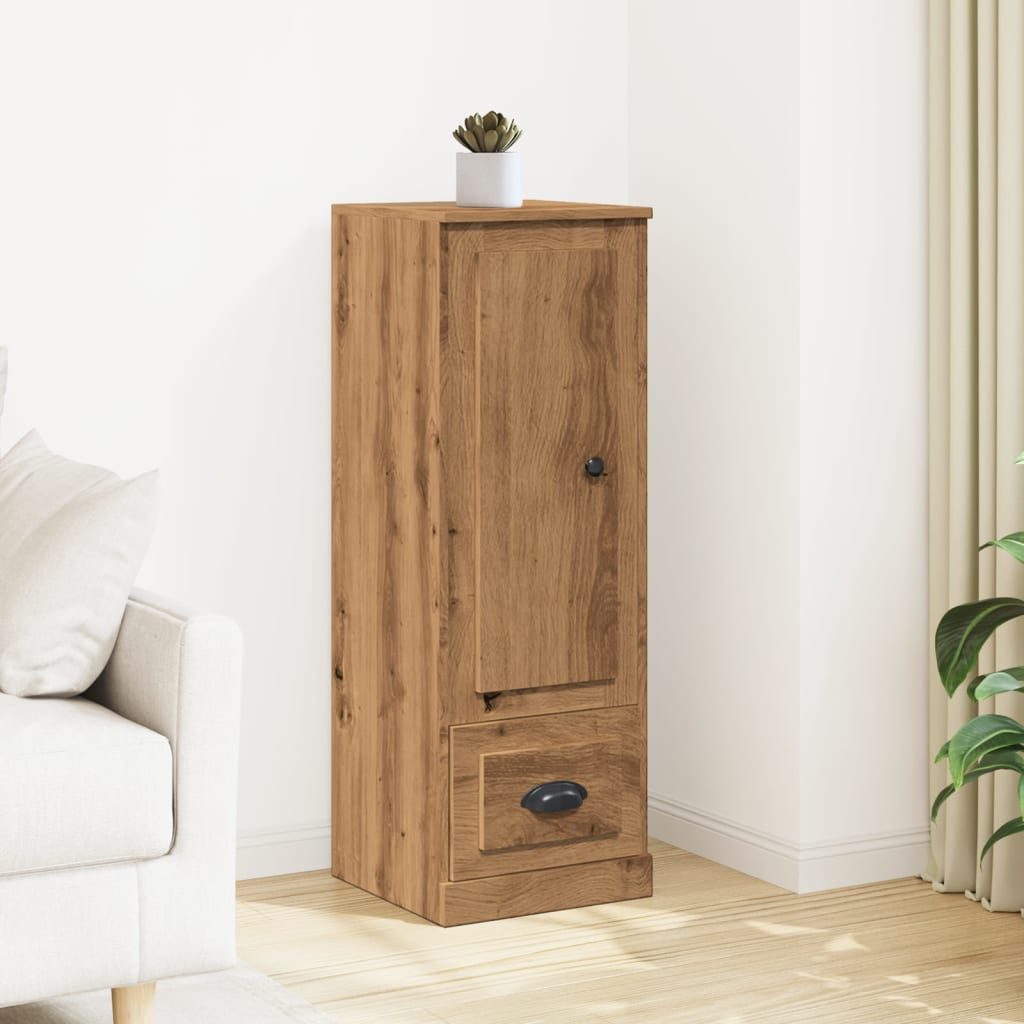 Highboard artisan eik 36x35,5x103,5 cm konstruert tre