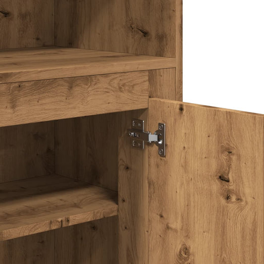 Highboard artisan eik 60x35,5x103,5 cm konstruert tre