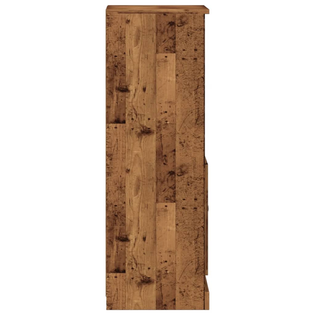 Highboard gammelt tre 36x35,5x103,5 cm konstruert tre