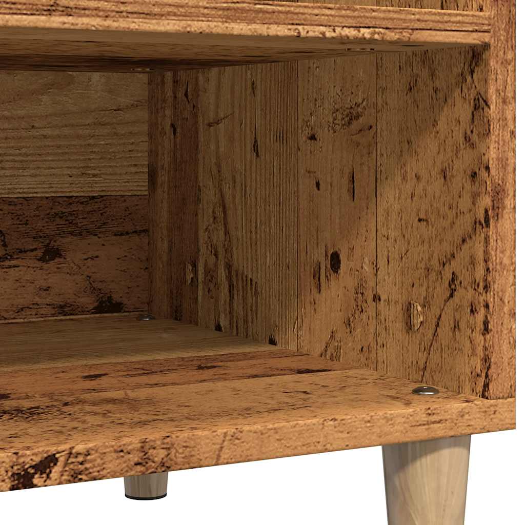 Plateskap gammelt tre 84,5x38x48 cm konstruert tre