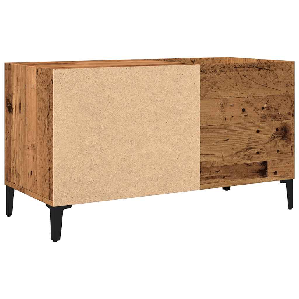 Plateskap gammelt tre 84,5x38x48 cm konstruert tre