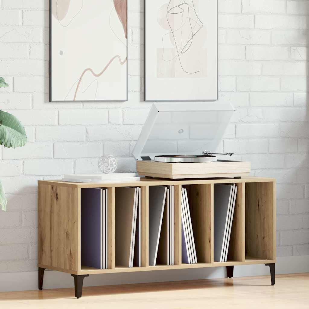 Plateskap artisan eik 100x38x48 cm konstruert tre vidaXL