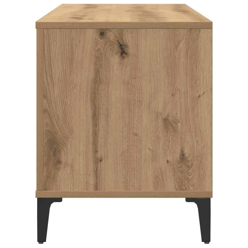 Plateskap artisan eik 100x38x48 cm konstruert tre vidaXL