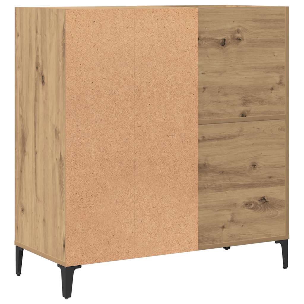 Plateskap artisan eik 84,5x38x89 cm konstruert tre