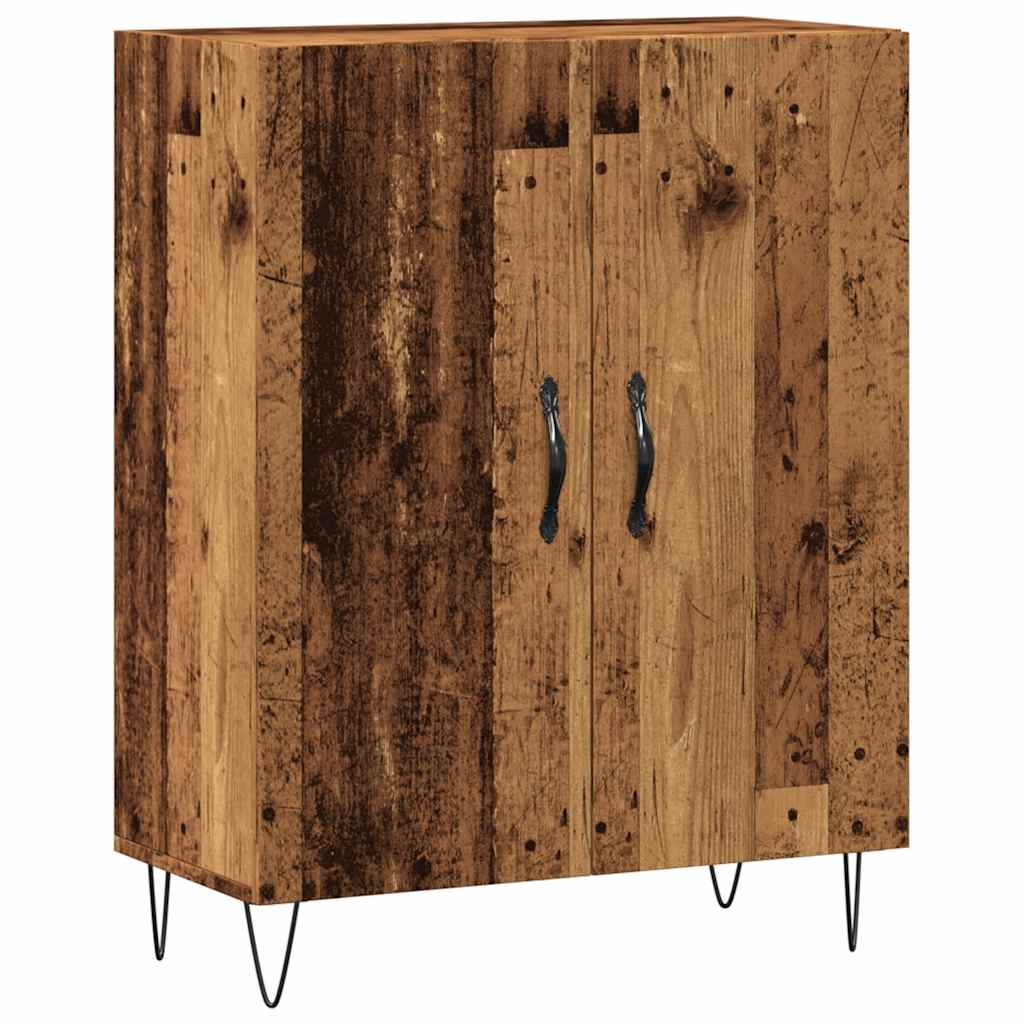 Skjenk gammelt tre 69,5x34x90 cm konstruert tre