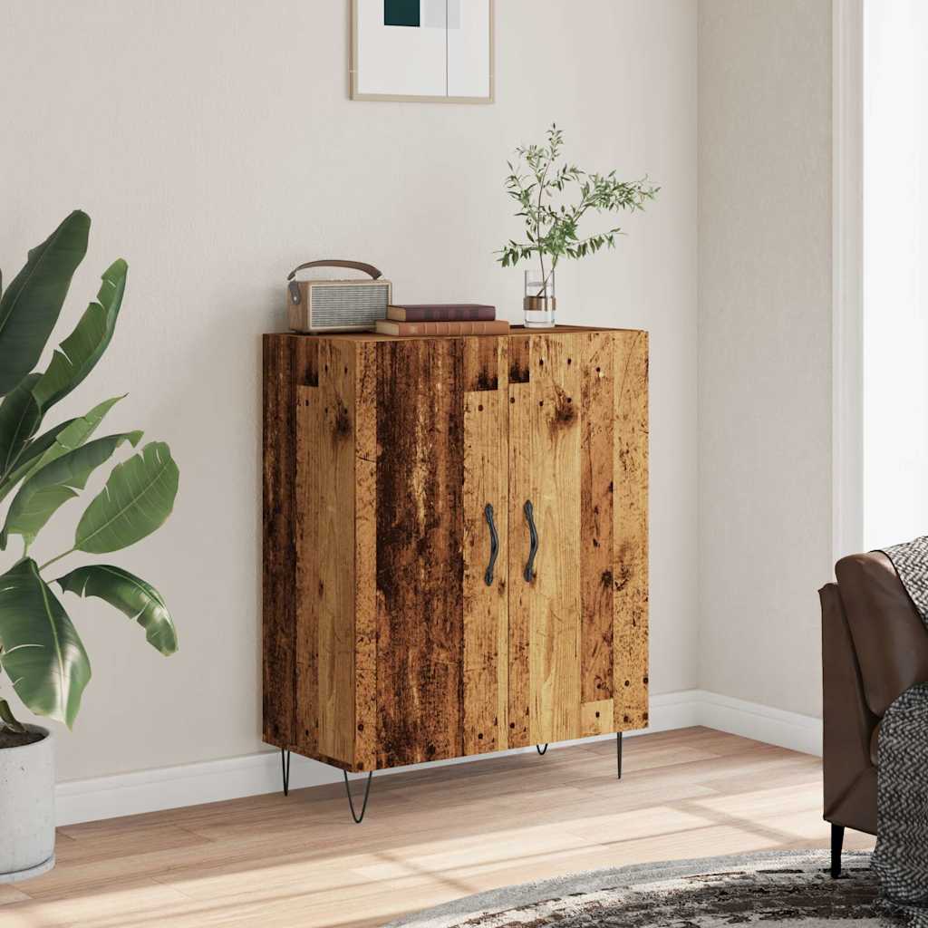 Skjenk gammelt tre 69,5x34x90 cm konstruert tre