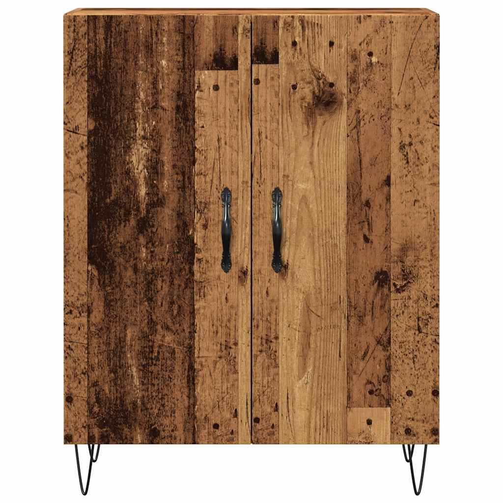 Skjenk gammelt tre 69,5x34x90 cm konstruert tre