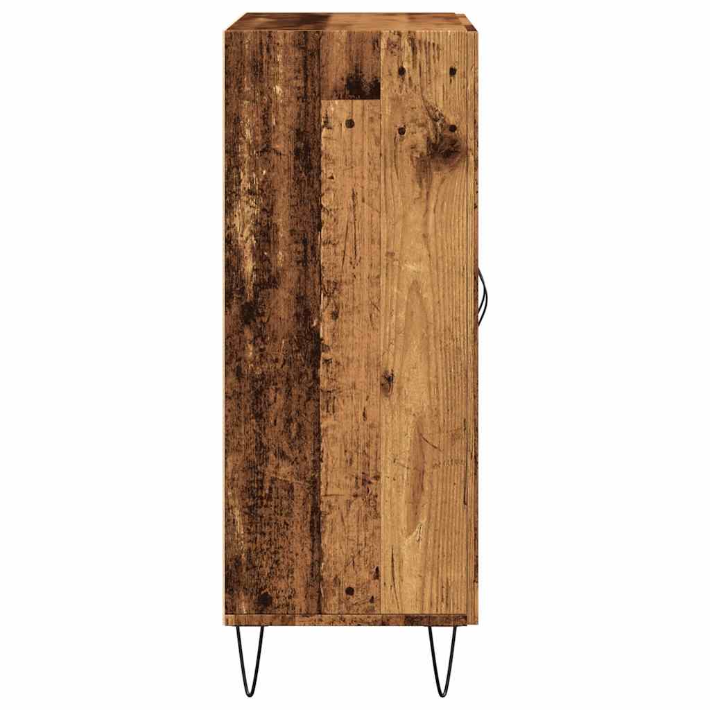 Skjenk gammelt tre 69,5x34x90 cm konstruert tre