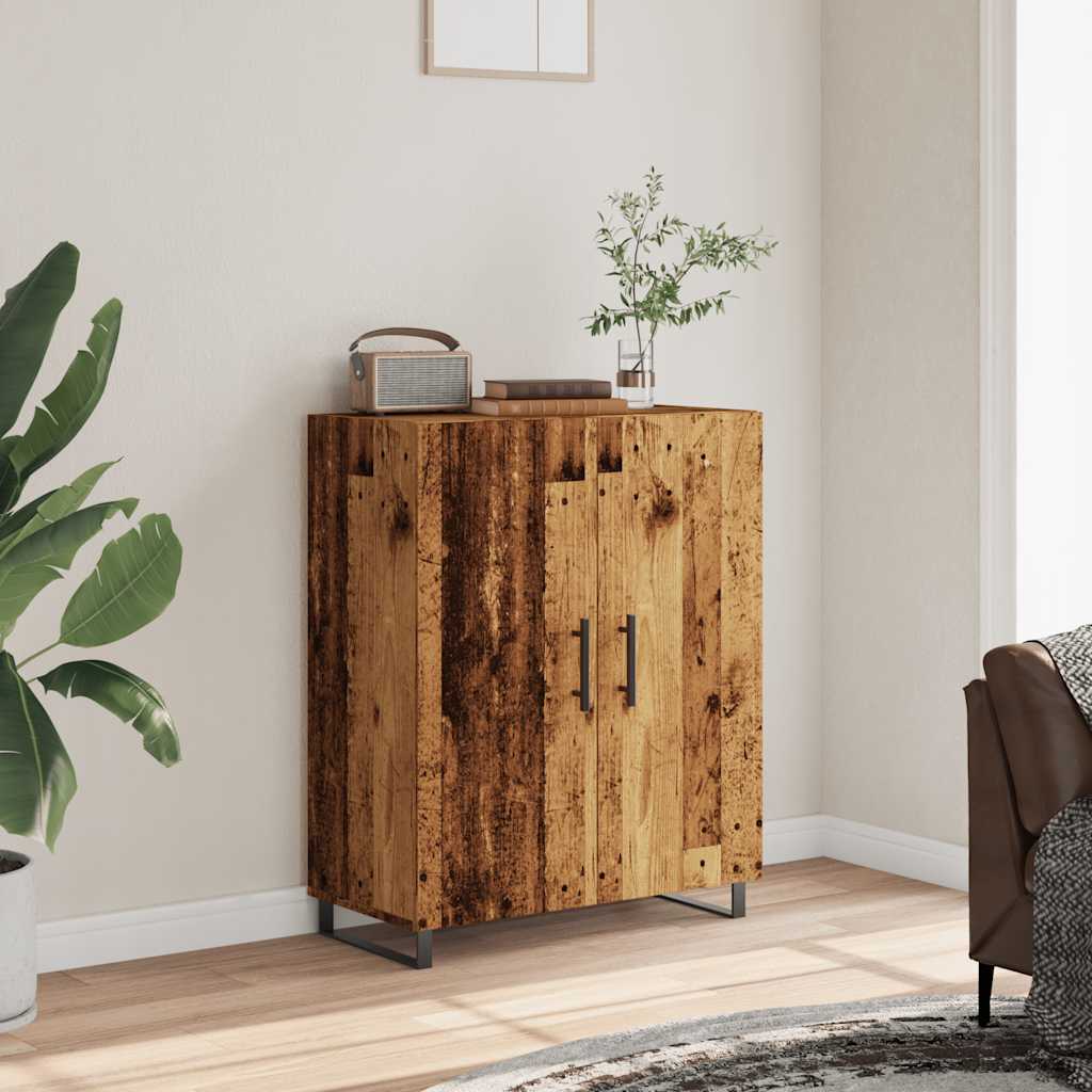 Skjenk gammelt tre 69,5x34x90 cm konstruert tre