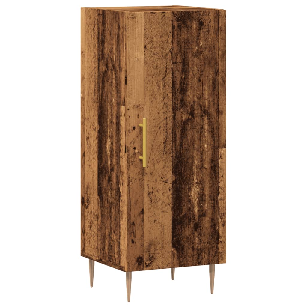 Skjenk gammelt tre 34,5x34x90 cm konstruert tre