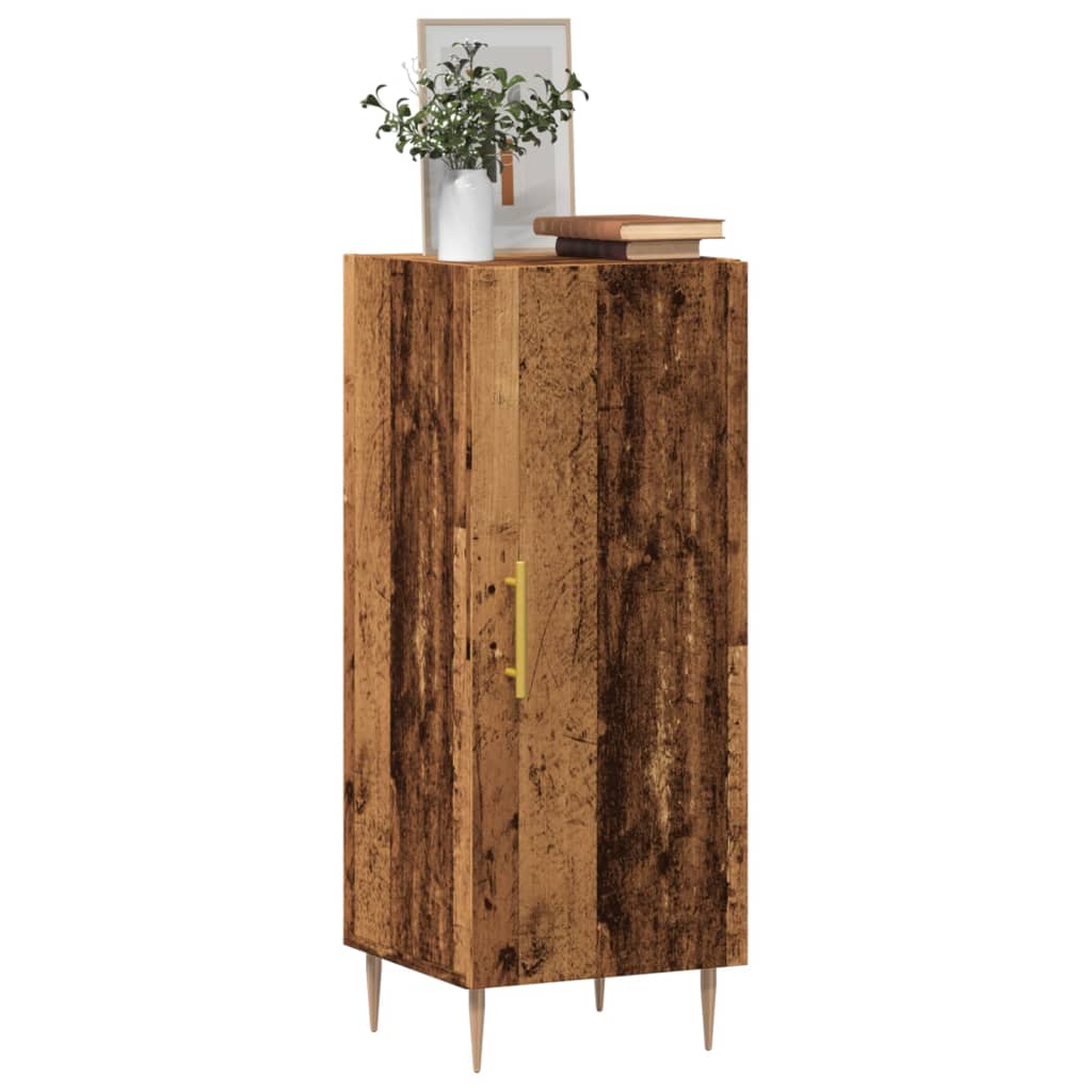 Skjenk gammelt tre 34,5x34x90 cm konstruert tre