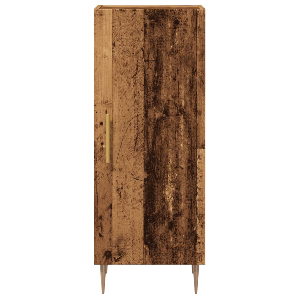 Skjenk gammelt tre 34,5x34x90 cm konstruert tre