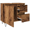 Baderomsvaskskap gammelt tre 65x33x60 cm konstruert tre