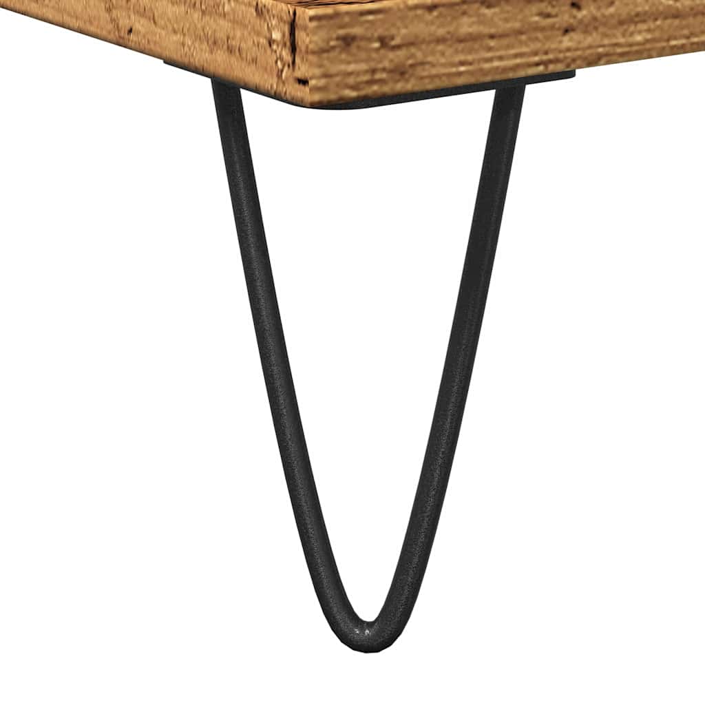 Baderomsvaskskap gammelt tre 65x33x60 cm konstruert tre