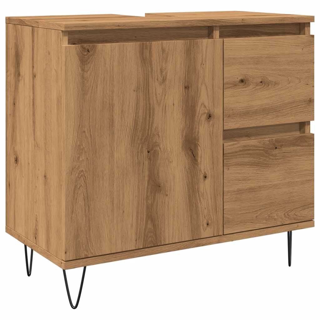 Badeservantskap artisan eik 65x33x60 cm konstruert tre