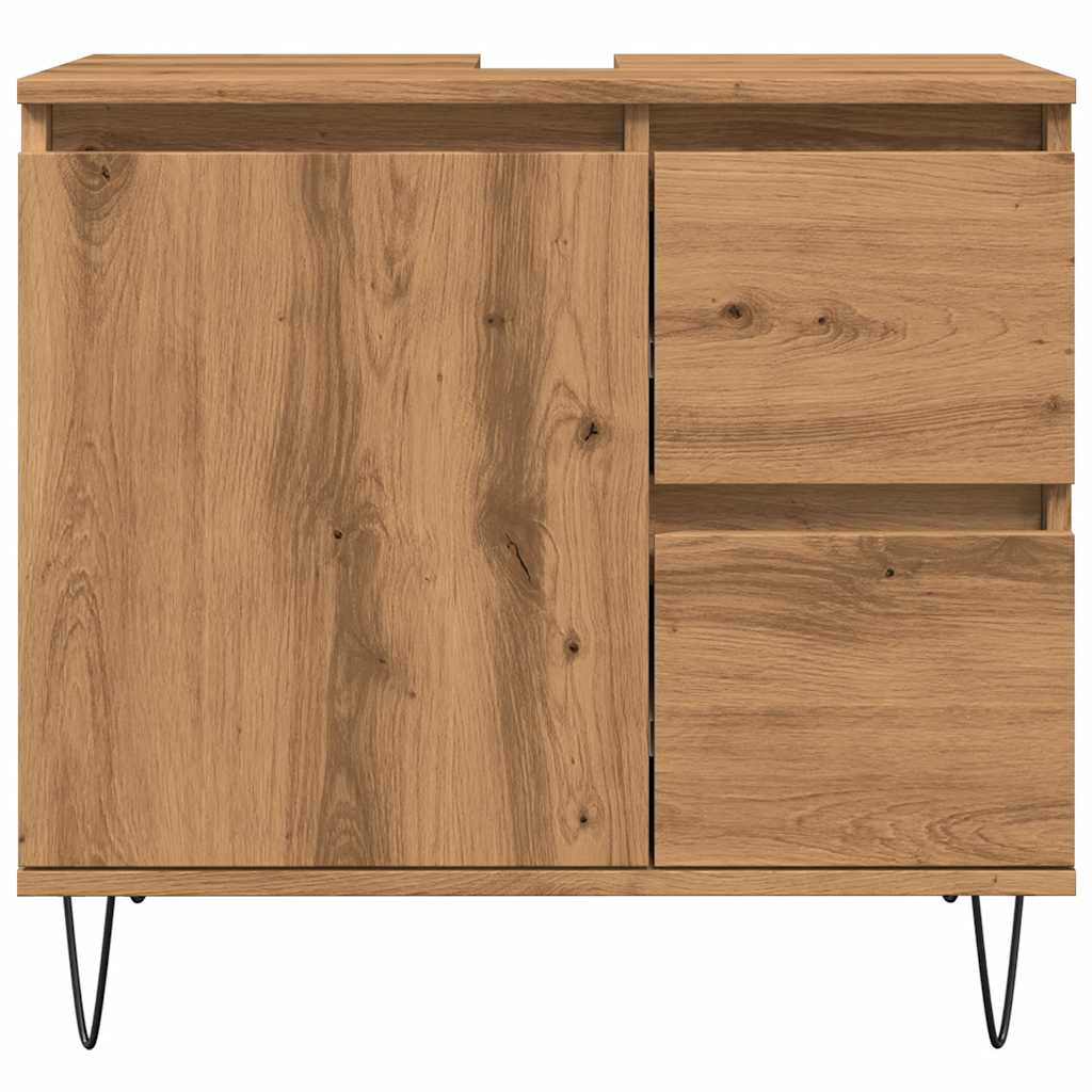 Badeservantskap artisan eik 65x33x60 cm konstruert tre