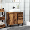 Baderomsvaskskap gammelt tre 65x33x60 cm konstruert tre