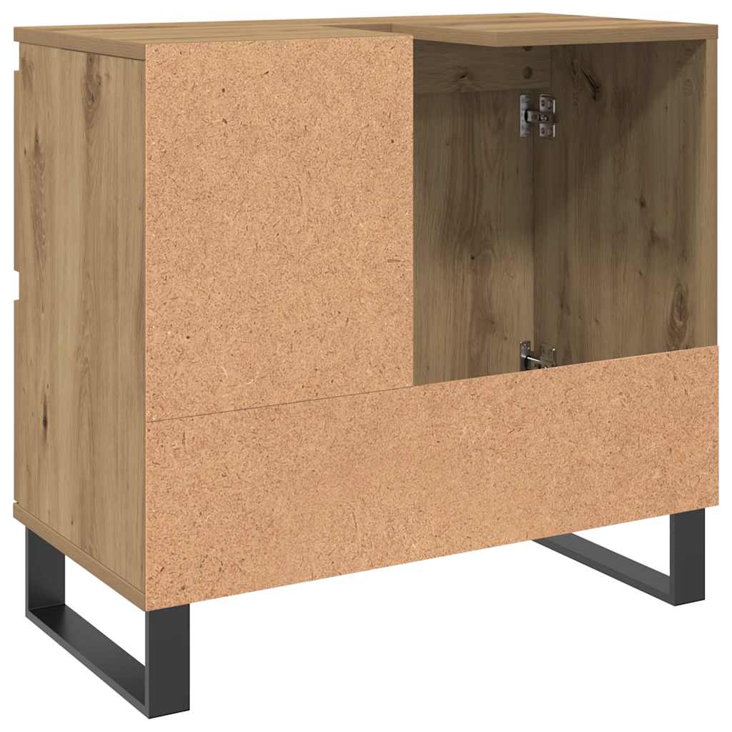 Badeservantskap artisan eik 65x33x60 cm konstruert tre