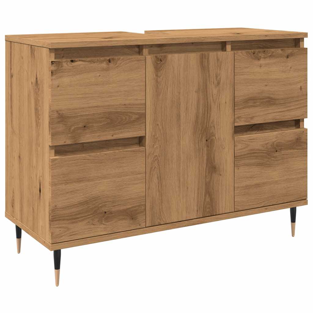 Baderomsskap artisan eik 80x33x60 cm konstruert tre