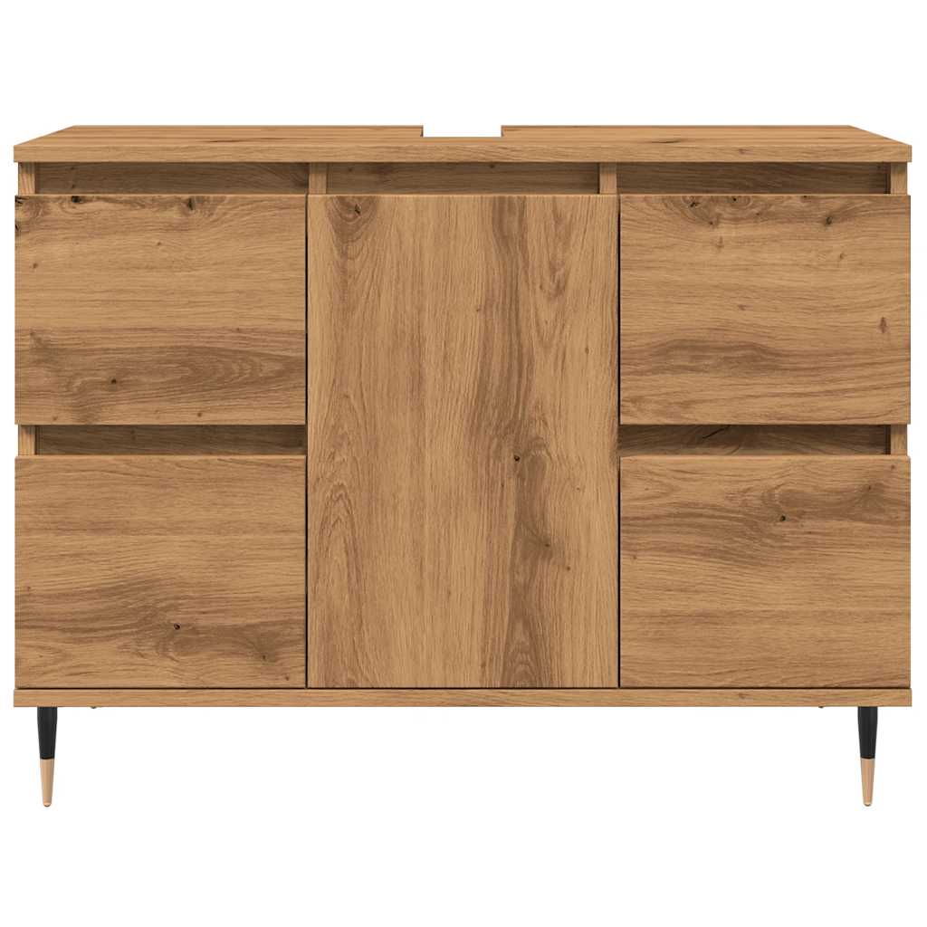 Baderomsskap artisan eik 80x33x60 cm konstruert tre