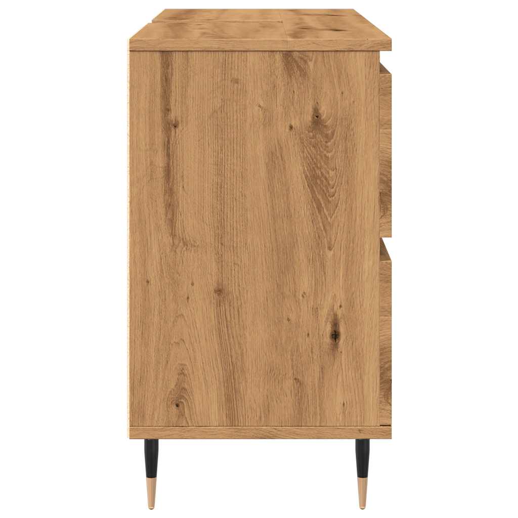 Baderomsskap artisan eik 80x33x60 cm konstruert tre