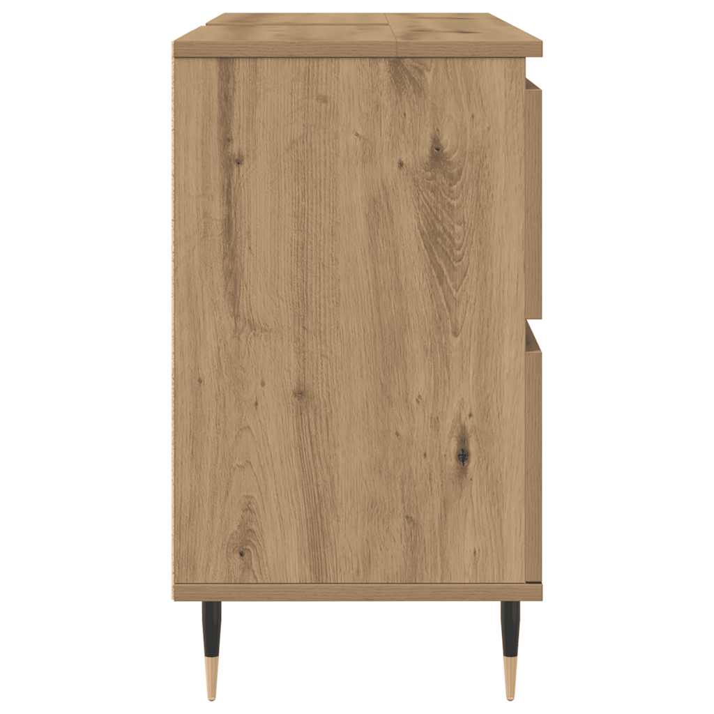Baderomsskap artisan eik 80x33x60 cm konstruert tre