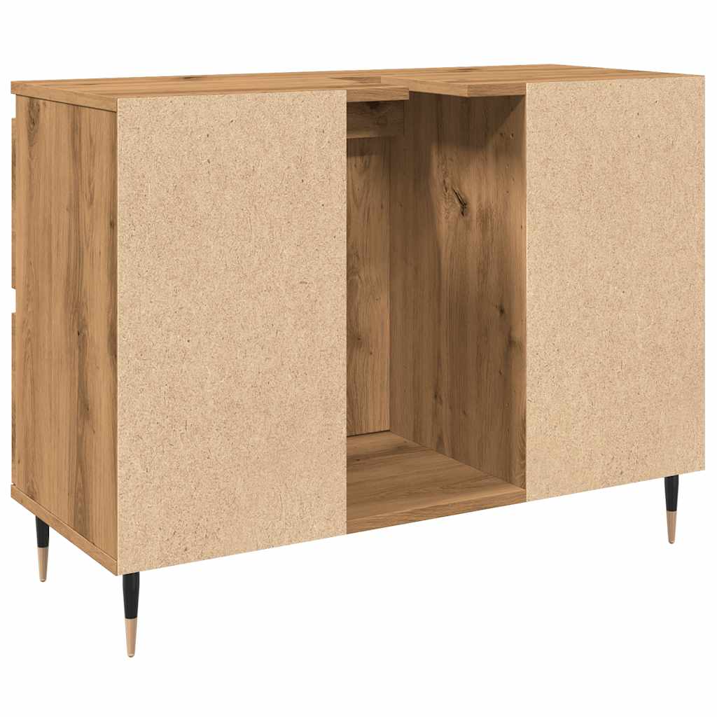 Baderomsskap artisan eik 80x33x60 cm konstruert tre