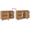 Baderomsskap artisan eik 80x33x60 cm konstruert tre