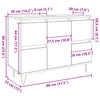 Baderomsskap gammelt tre 80x33x60 cm konstruert tre