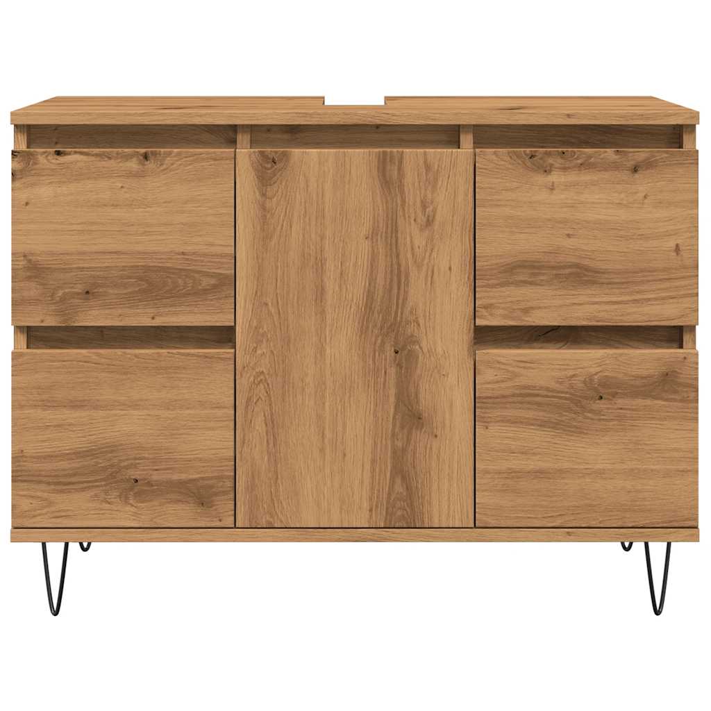 Baderomsskap artisan eik 80x33x60 cm konstruert tre
